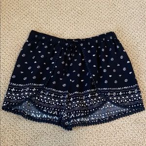 Hollister Black Flowy Shorts